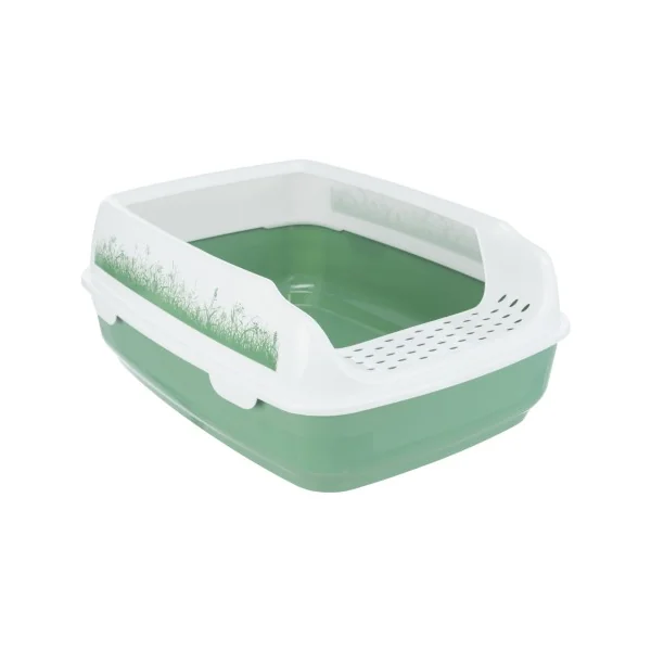 Bandeja Higiénica Delio con Borde verde/blanco