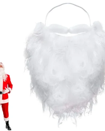 Barba de Santa Claus Falsa Pack 6uds Blanco