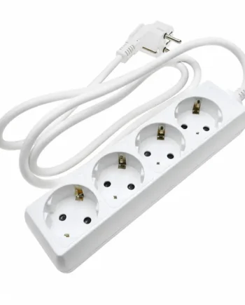 Base de enchufe 4 tomas sin interruptor Blanco