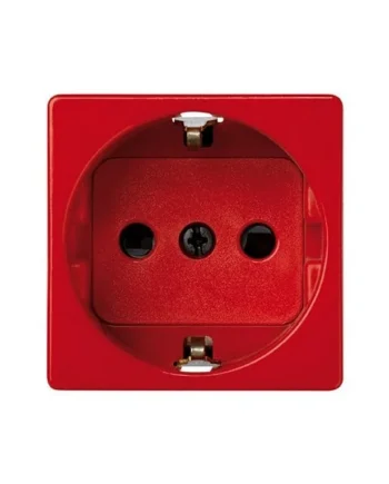 Base de enchufe schuko 250V Simon 27 Play Rojo 16 A