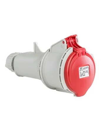 Base enchufe industrial hembra 3P+T 380V IP44 aerea Rojo 32 A