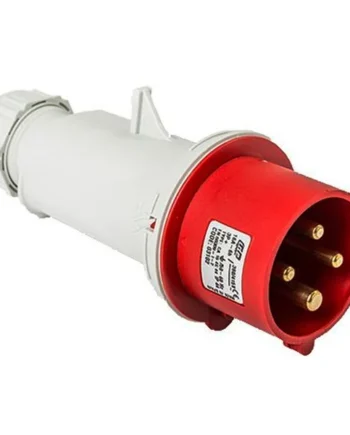Base enchufe industrial macho 3P+T 380V IP44 aerea Rojo 16 A