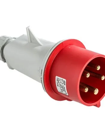 Base enchufe industrial macho 3P+T+N 380V IP44 aerea Rojo 32 A