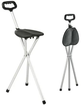 Bastón con Asiento Plegable | Muleta De Paseo Ortopédica