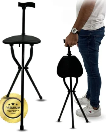 Bastón con Asiento Portátil | Bastones para Mayores Silla Plegable