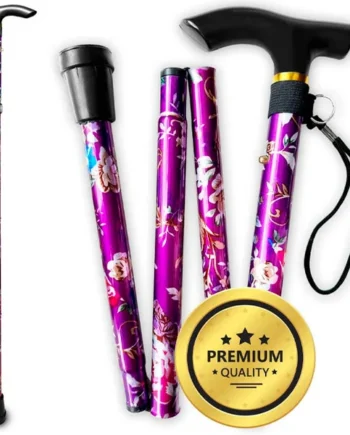 Bastón para Caminar Extensible 5 Posiciones | Estampado Floral