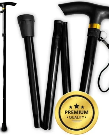 Bastón para Caminar Extensible y Regulable en Altura | Negro