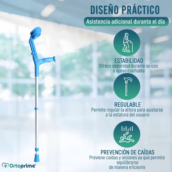 Bastón para Caminar FORTA de Codo Regulable | 7 Posiciones