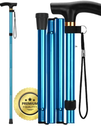 Bastón para Caminar Plegable y Extensible| Bastón Azul
