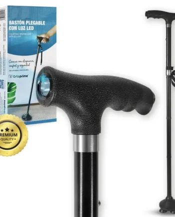 Bastón Plegable para Mayores Extensible con Luz LED