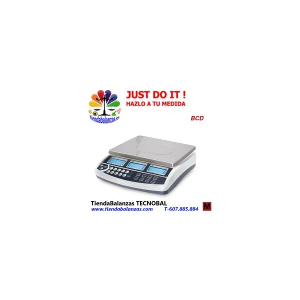 BCD 3/6/15/30Kg 0.05/0.1/0.2/0.5g Balanza cuentapiezas Baxtran