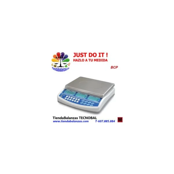 BCP 3/6/15/30Kg 0.05/0.1/0.2/0.5g Balanza cuentapiezas Baxtran