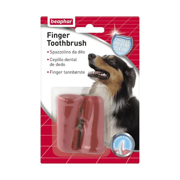 Beaphar Cepillo Dental de Dedo para Perros Pack 2 unidades