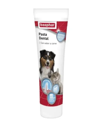 Beaphar Pasta Dentífrica con Sabor a Carne para Perros y Gatos 100 g