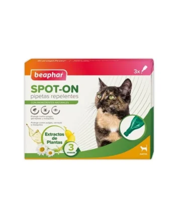 Beaphar Pipetas Repelentes naturales para Gatos 3 pipetas