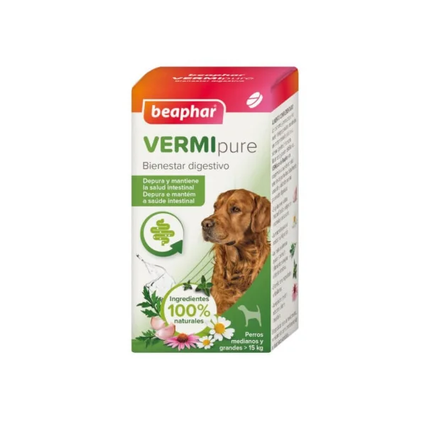 Beaphar VERMIpure Comprimidos Perros Medianos y Grandes
