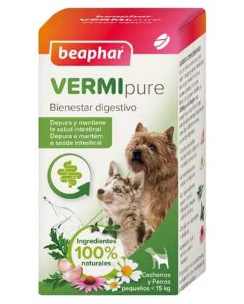 Beaphar - VERMIpure Desparasitante interno Natural para Perros Pequeños