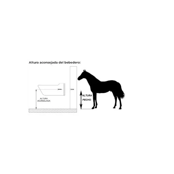 BEBEDERO CABALLOS PINTADO AUTOMATICO VERDE