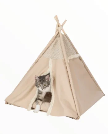 Beeztees Tippy Boho Tipi para Gatos y Pequeños Animales — Diseño Moderno