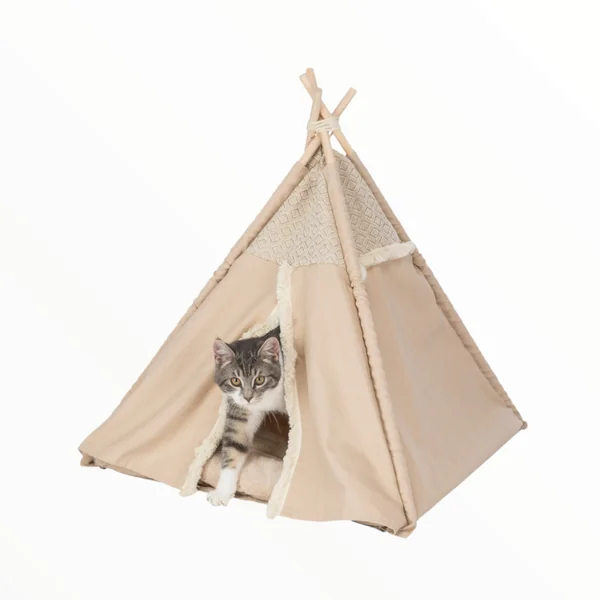 Beeztees Tippy Boho Tipi para Gatos y Pequeños Animales — Diseño Moderno
