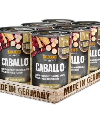 Belcando Super Premium Caballo con patatas y chirivías Comida húmeda para perros