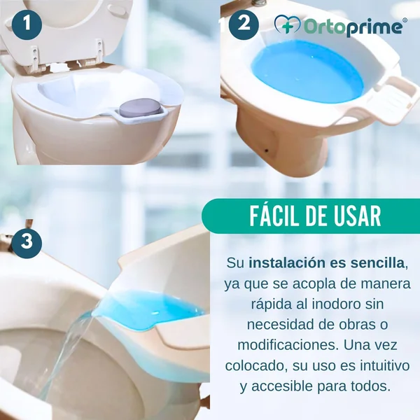 Bidet Adaptable WC Higiene Íntima | Soporte para Jabón