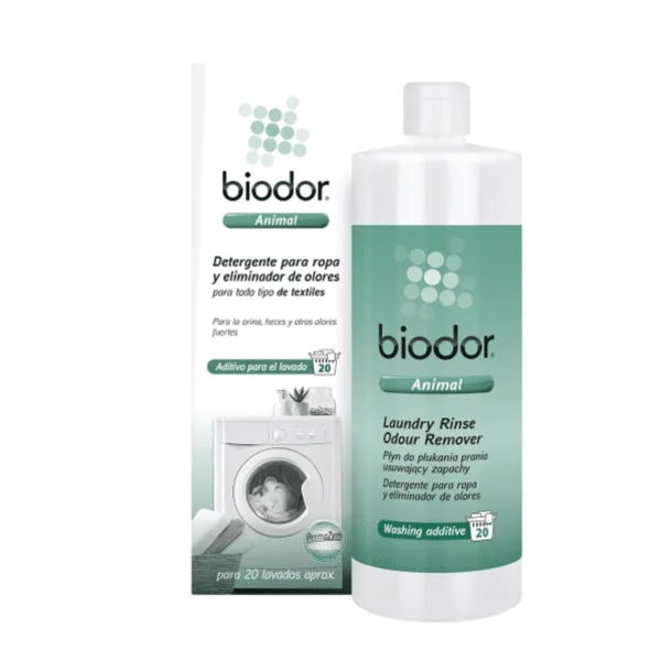 Biodor Detergente textil para eliminar olores mascotas 1 Litro