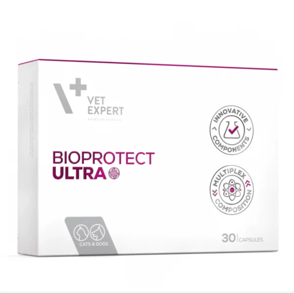 BioProtect ULTRA probióticos prebióticos postbióticos perros gatos 30 cápsulas