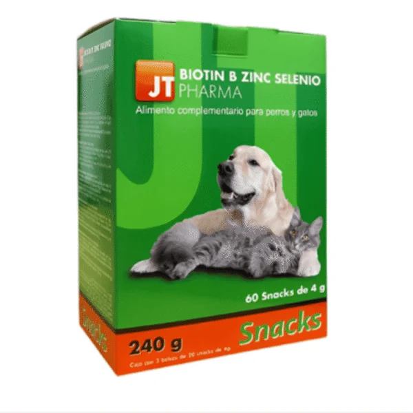 Biotin B Zinc Selenio SNACKS perros gatos 60x4g