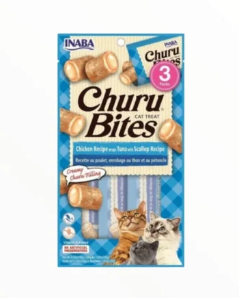 Bites Receta Pollo, Atún y Vieira para Gatos