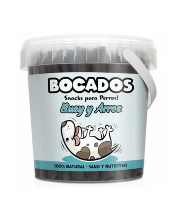 Bocados Snack Buey y Arroz Perros