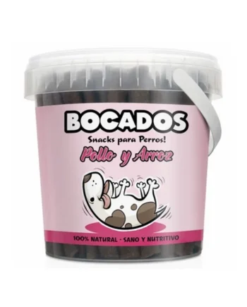 Bocados Snack Pollo y Arroz Perros
