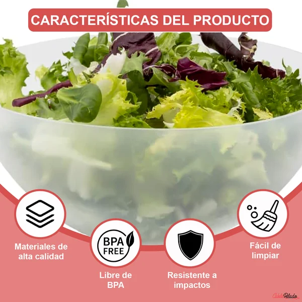 Bol De Plástico Para Cocina 3 Litros Transparente