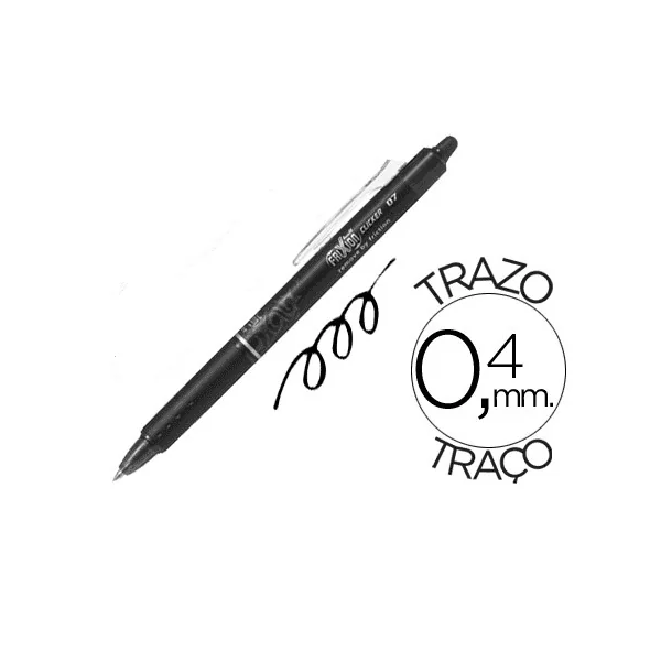 Boligrafo Borrable Pilot Frixion Clicker Negro