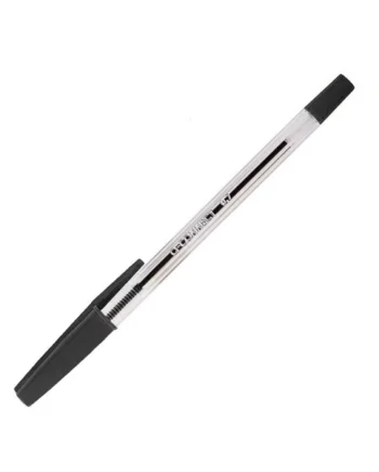 Boligrafo transparente Q-Connect Negro