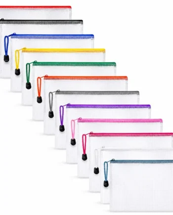 Bolsa de Archivo de Multicolor Cremallera 12uds