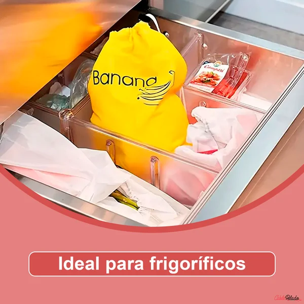 Bolsa Para Plátanos Reutilizable Para Frigorífico Amarillo