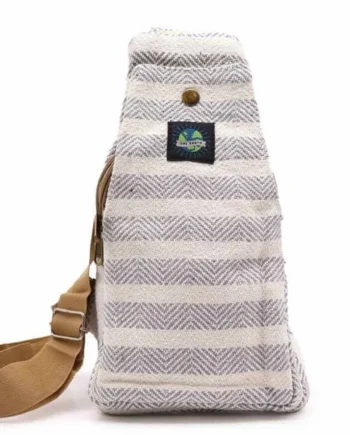 Bolso bandolera de algodón natural