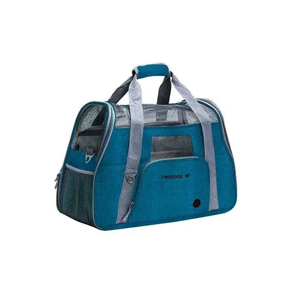 Bolso Transportin Crossworld Azul 51 X 23 X 35 cm Freedog