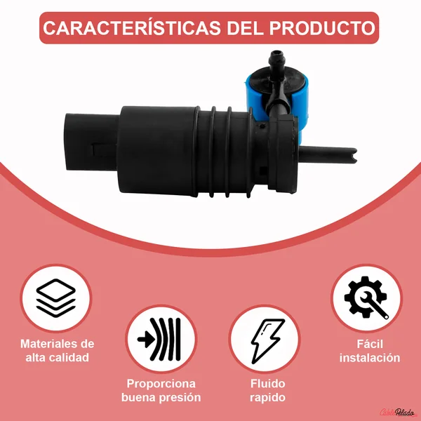 Bomba De Agua De Lavado Parabrisas Azul