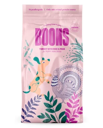 BOONS - Pavo con Arroz y Guisantes CACHORRO MINI