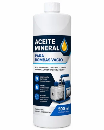 Botella Aceite Mineral Bomba Vacio 500 ML