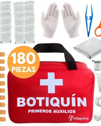 Botiquín de Primeros Auxilios Kit Completo Profesional | 180 Piezas