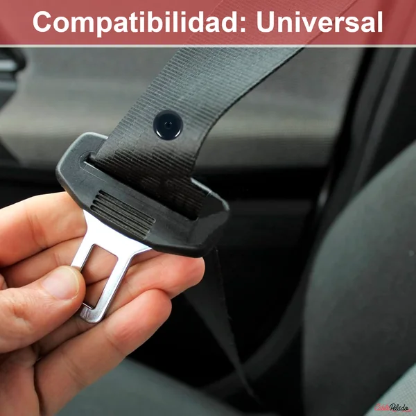 Botones para tope de cinturón de seguridad Pack 4uds Negro