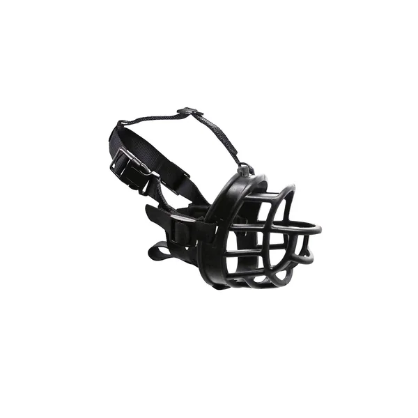 Bozal Plastico Negro Para Perro Ajustable