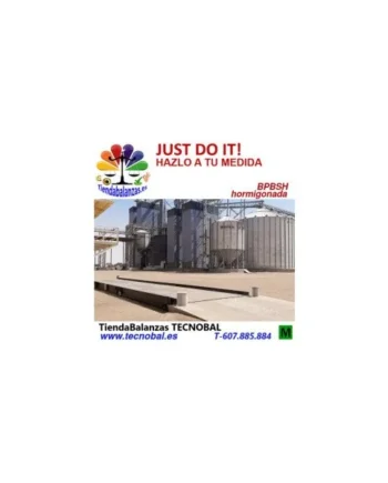 BPBSH 3m. x 14/16/18/21/21/22/24/26m. 60/80/100 TN. BÁSCULA PUENTE HORMIGONADA DE BAXTRAN.