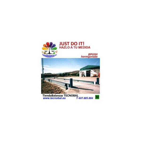 BPGSH 3,30m. x 6/8/10/12/14/16/18m. 30/60 TN. BÁSCULA PUENTE HORMIGONADA DE BAXTRAN.