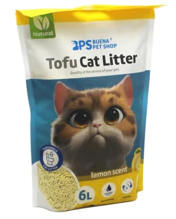 BPS® Arena Vegetal de TOFU para Gatos - Limón