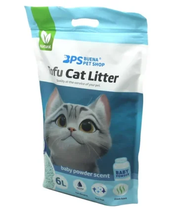 BPS® Arena Vegetal de TOFU para Gatos - Talco
