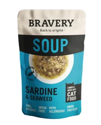 Bravery - Sopa de Sardinas y Algas para Gatos 40g